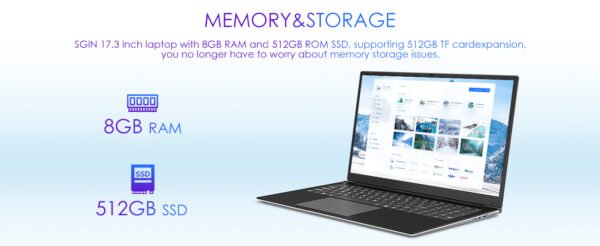 SGIN-15.6-Laptop-8GB-8-Memory & Storage