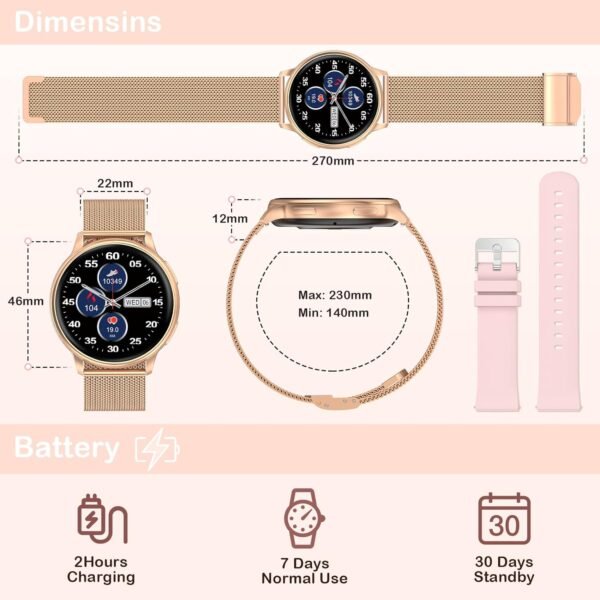 Smart watch Nemheng for women