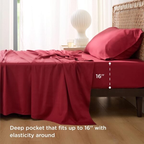 Twin Bed sheet Burgundy